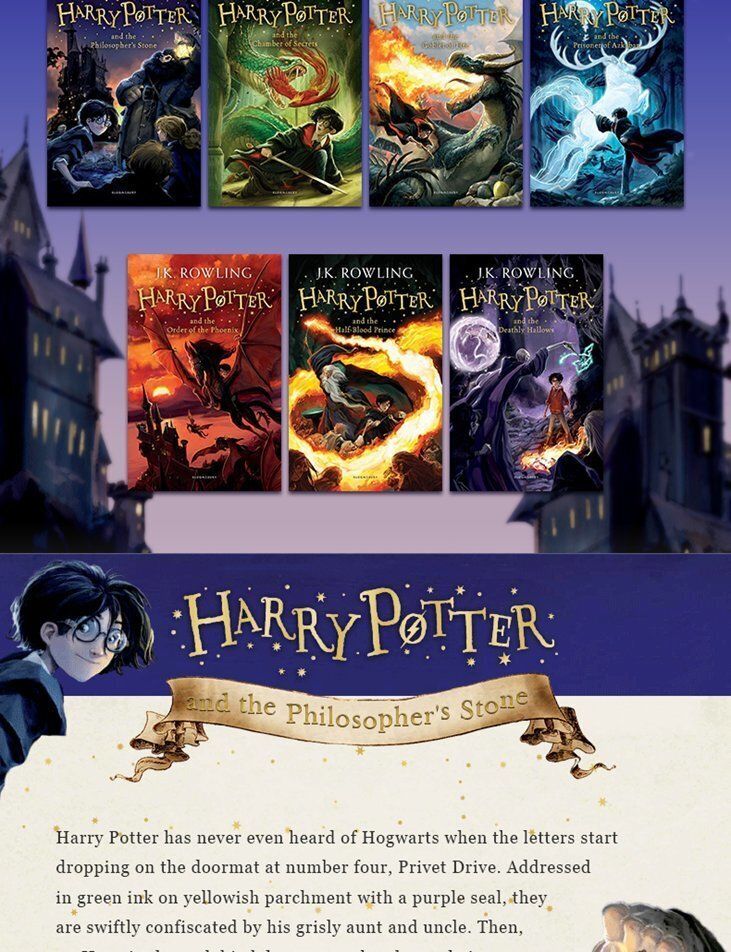 Harry Potter 哈利波特英文版8冊 洋書 軽く ハリー ポッター 英語②