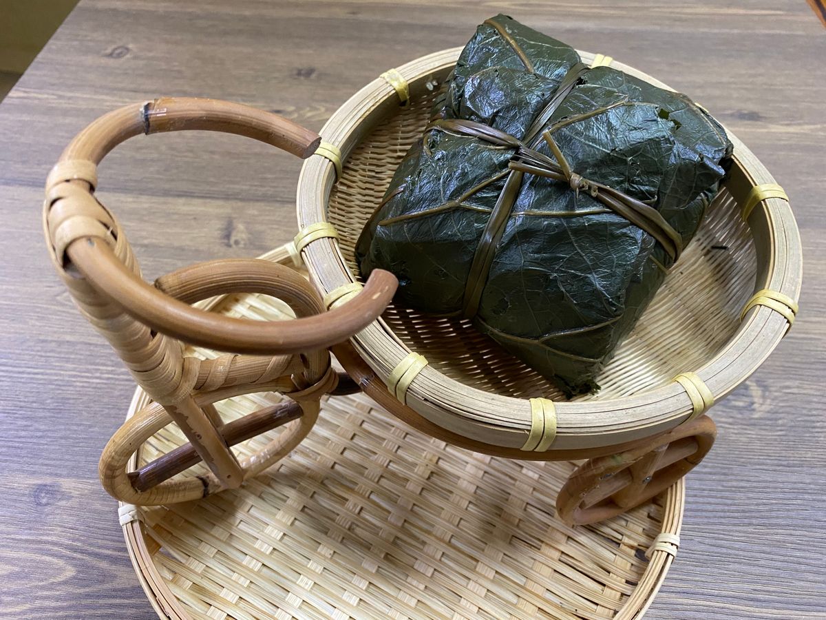 《!!新產品!!》瑤柱金腿裹蒸粽 (急凍)