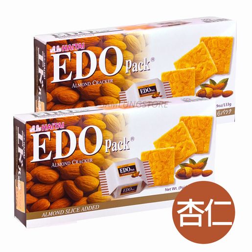 EDO PACK | 2 Packs Haitai Edo Premium Almond cracker biscuit 133g  (Individual packing) Use by:2025.7 | HKTVmall The Largest HK Shopping  Platform