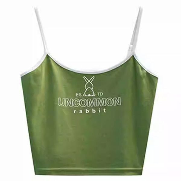 小兔印花吊帶(綠色）（S/M/L碼，下單後請與客服聯繫發貨尺碼）#H406001108