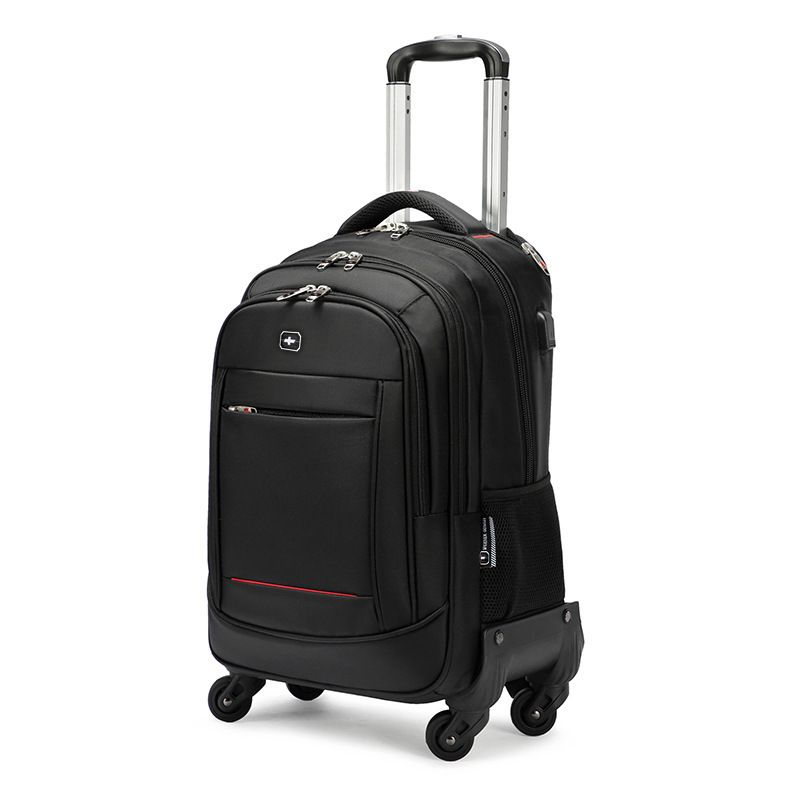Girls Trolley And Backpack RL DEPARTMENT STORE 20 Inch Water-repellent  Trolley Backpack Spinner Wheels Business Travel Trolley Bag  Multi-functional Trolley Bag  Black(7231) HKTVmall The Largest HK ...
