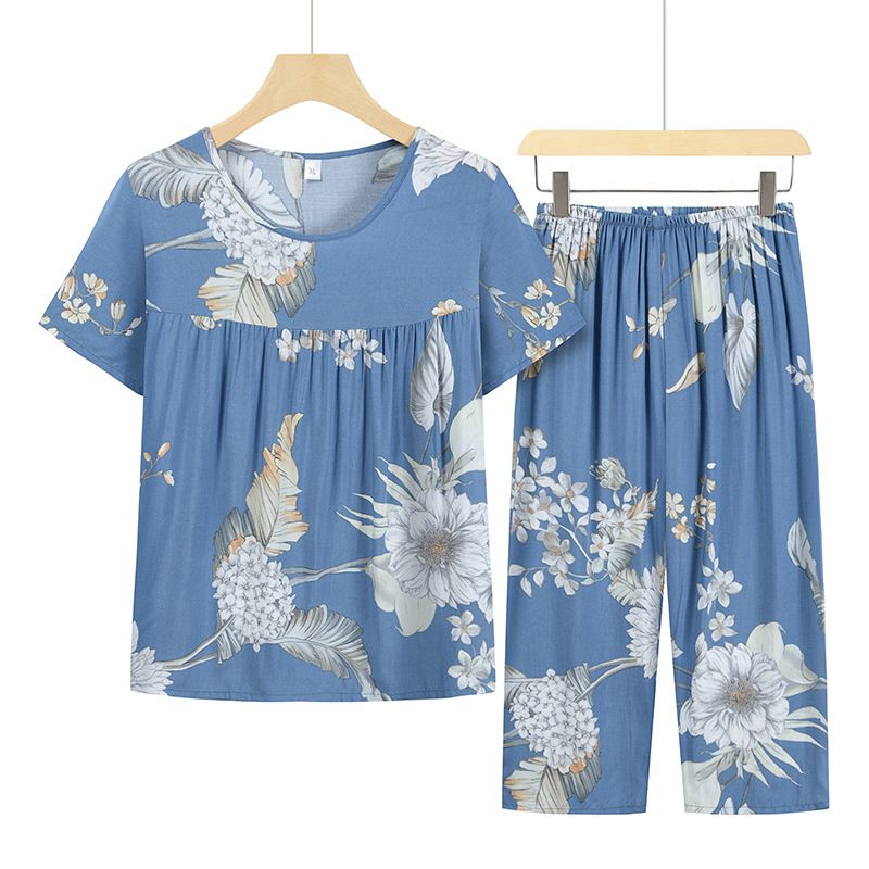 老年人短袖套裝( XL-4XL碼 6號色）【下單後請聯絡客服確認發貨尺碼】F001099267