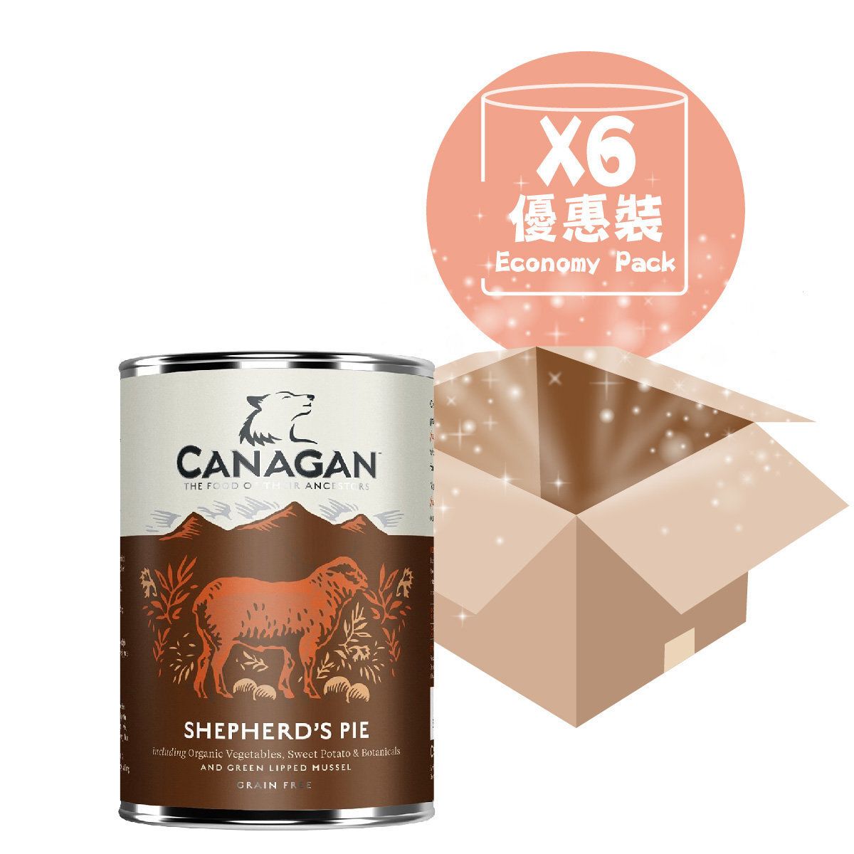 [6 Cans Discount] CANAGAN Original Selection Dog Food - Lamb Formula Dog Food 400g