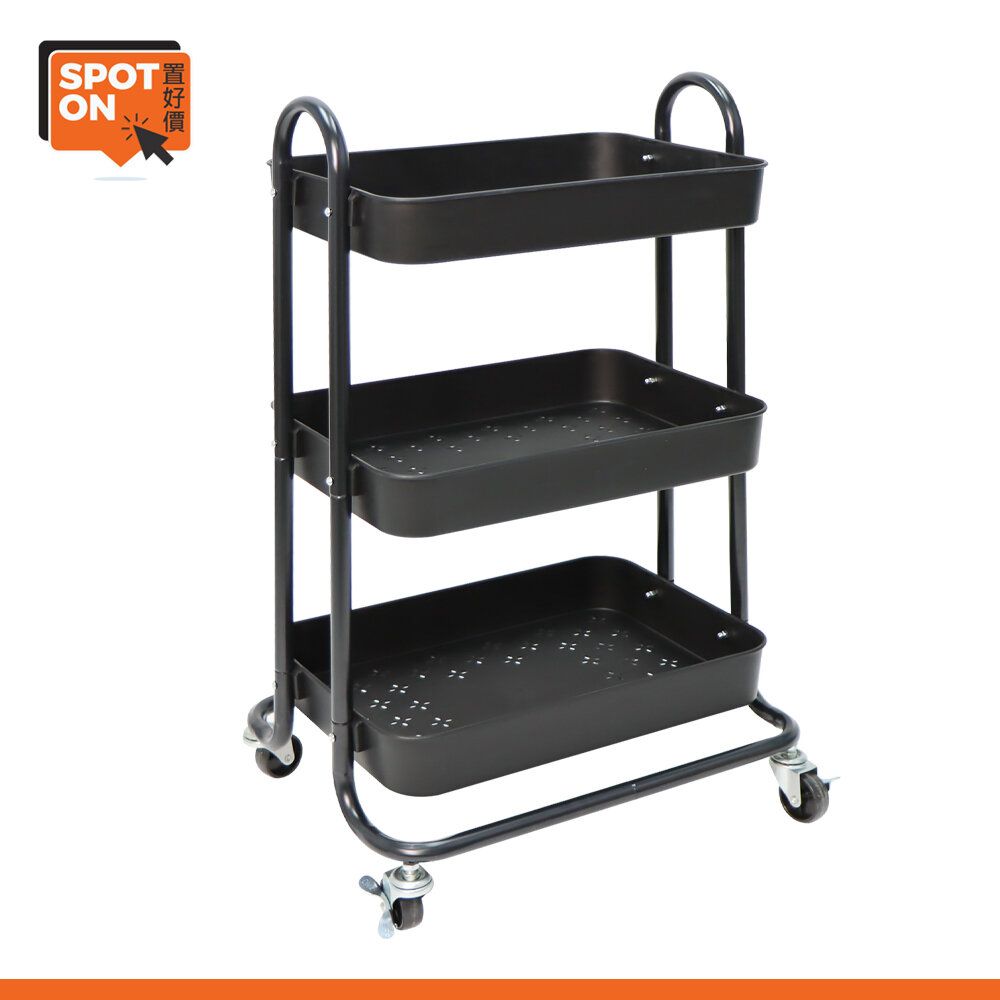 3-Tier Trolley (Black) | Color : Black | HKTVmall The Largest HK ...