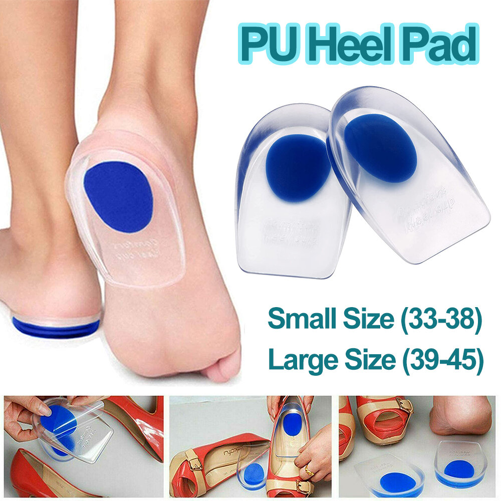 Size S Heel Pain Relief Plantar Fasciitis Cushion Gel Support Insoles Shoe Pad Cushion