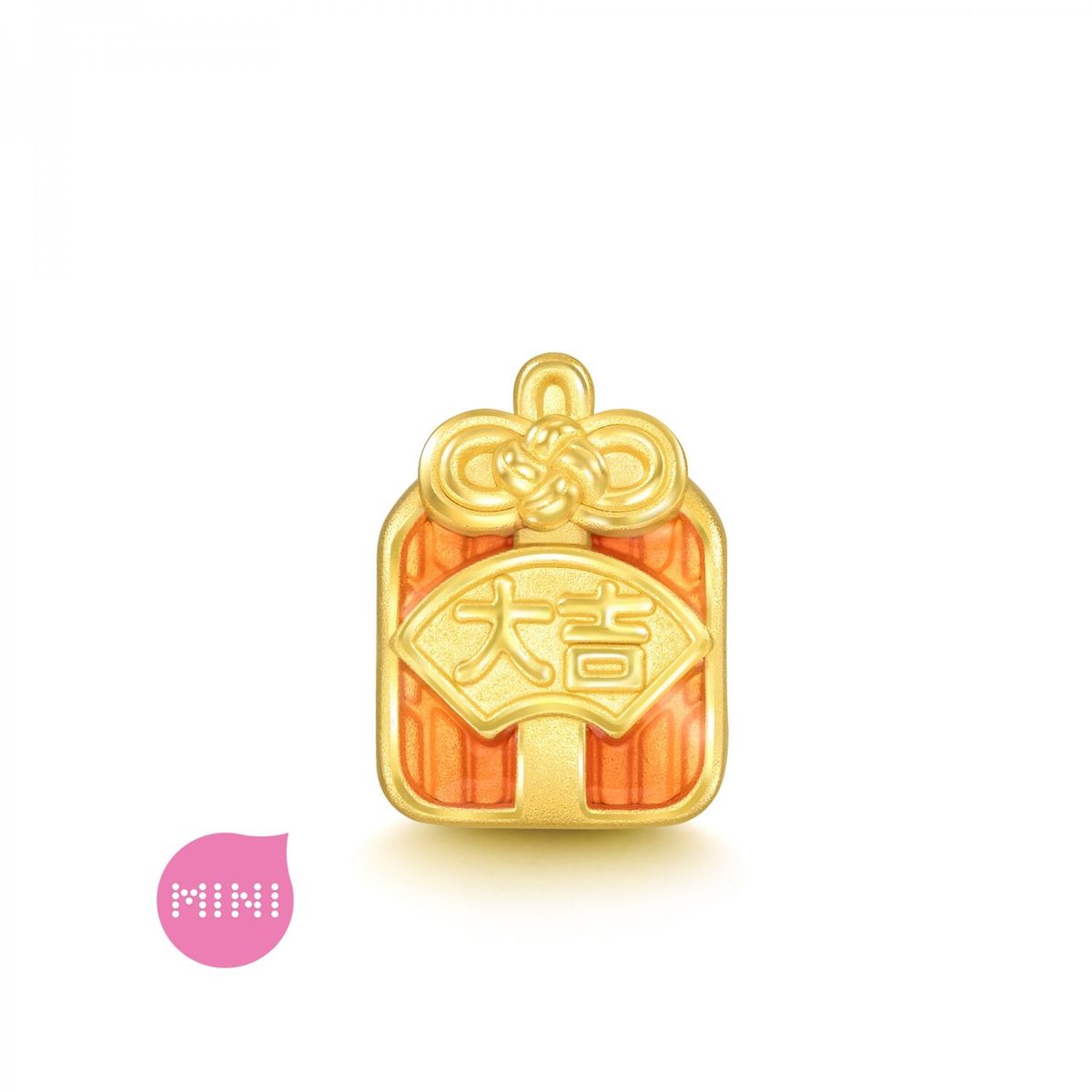 'Blessings' 999 Gold Goodness Omamori Charm(Bracelet not included)