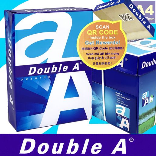 Double A 箱裝 80克a4 白影印紙double A 2 500張 5包a4紙 Hktvmall 香港最大網購平台