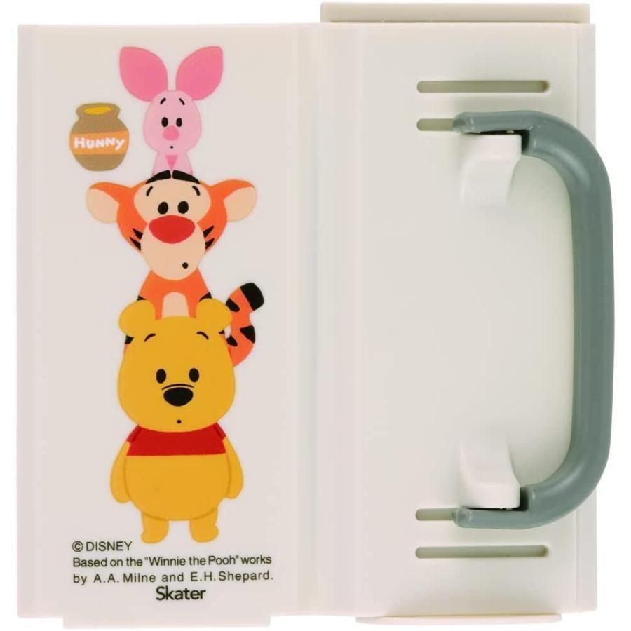 (Winnie the Pooh) Made in Japan Skater Collapsible Paper Pack Drink Holder for Toddlers (w/ Handle