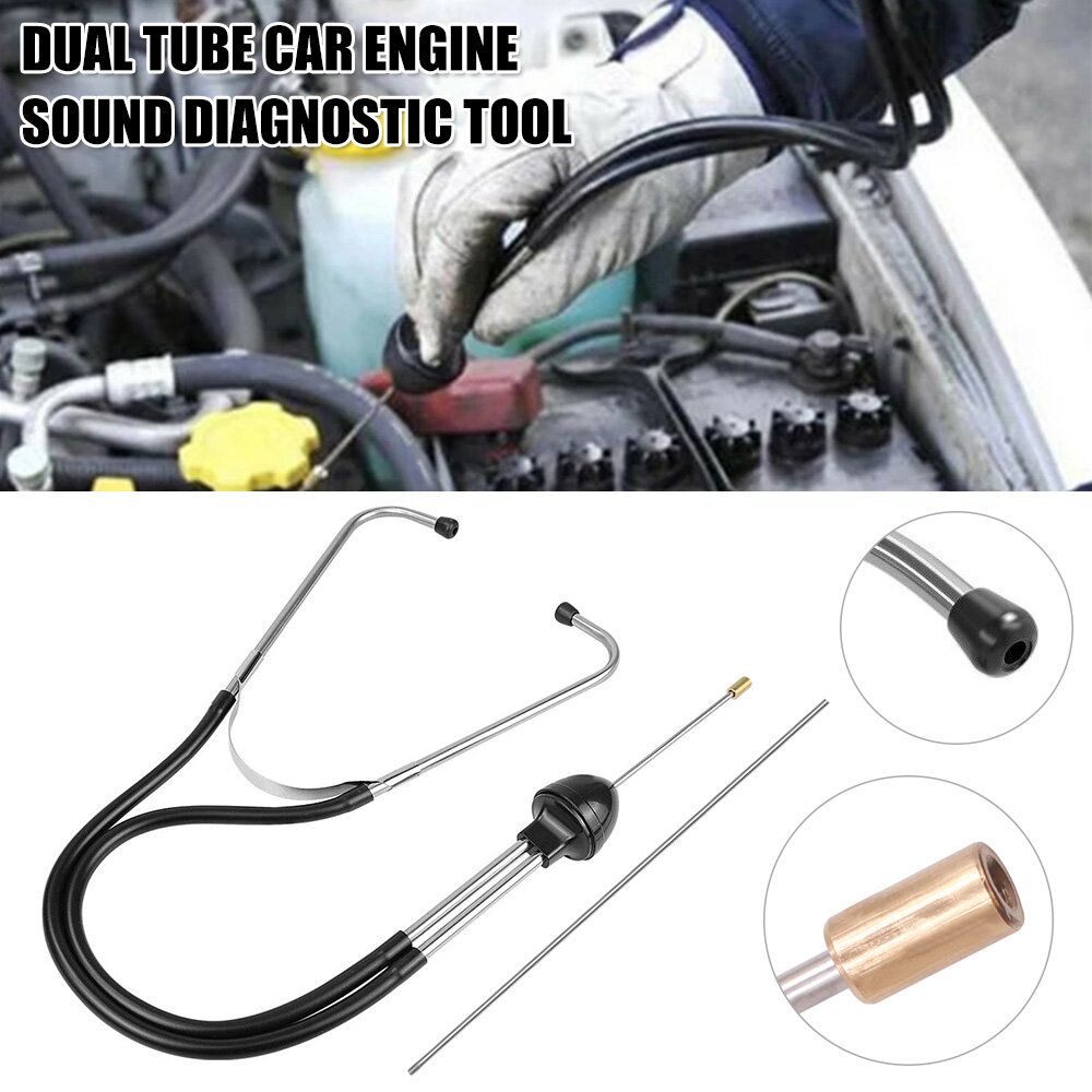 Dual Tube Car Engine Sound Diagnostic Tool Stainless steel  Noise stethoscope Car abnormal sound diagnostic device