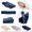 Navy Blue Large 62 x 34cm Health Care Memory Foam Neck Pillow Cushion Support Rebound Contour Pain