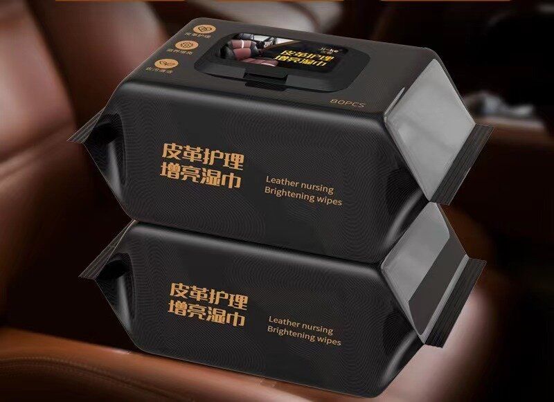160 piece leather care wipes, leather clothes, shoes, leather bags, general purpose-T-QG