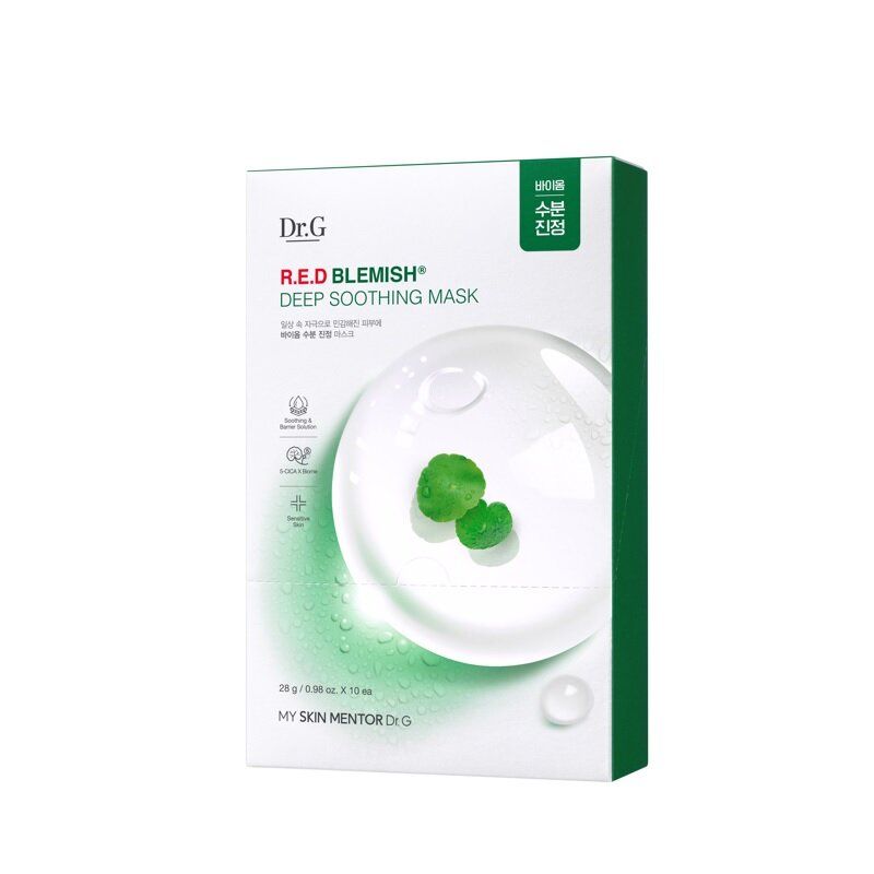 Dr.G深層舒潤鎮靜修護補水面膜 (28克X10片)
