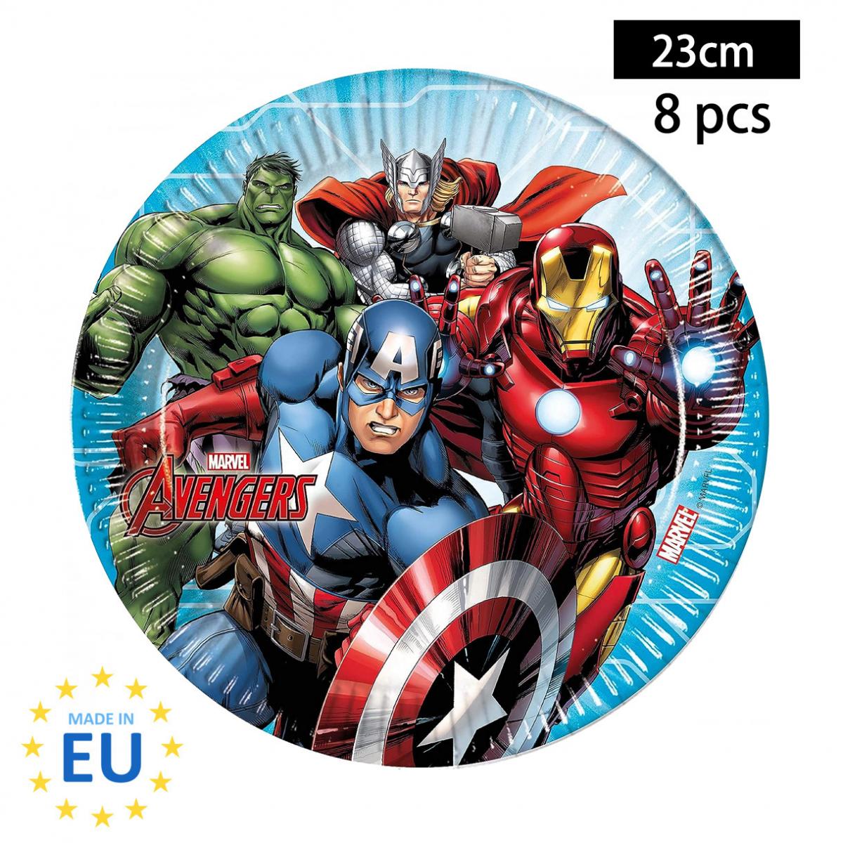 Avengers 派對紙碟 (8件) 23cm (平行進口)