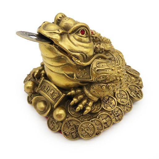 2virgo | 風水擺設招財進寶金蟾純銅招財擺件三足金蟾三腳蟾蜍招財轉運