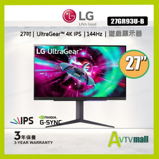 27” UltraGear™ UHD Gaming Monitor with 144Hz Refresh Rate - 27GR93U-B