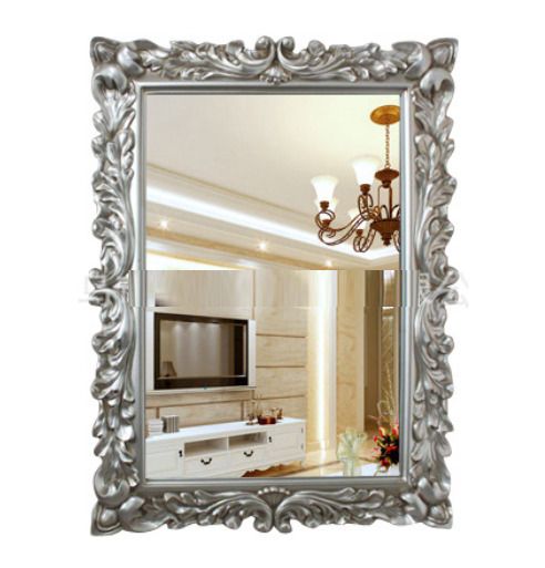 浴室鏡 浴室梳妝鏡（仿古銀)(尺寸：87*117CM）