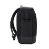 Twill & Leather Backpack - Blackl #INBP100622-BLK