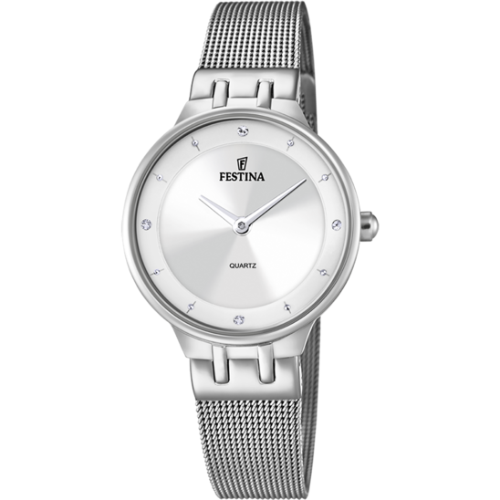 Festina 女裝石英鋼表 銀色錶盤 F20597_1