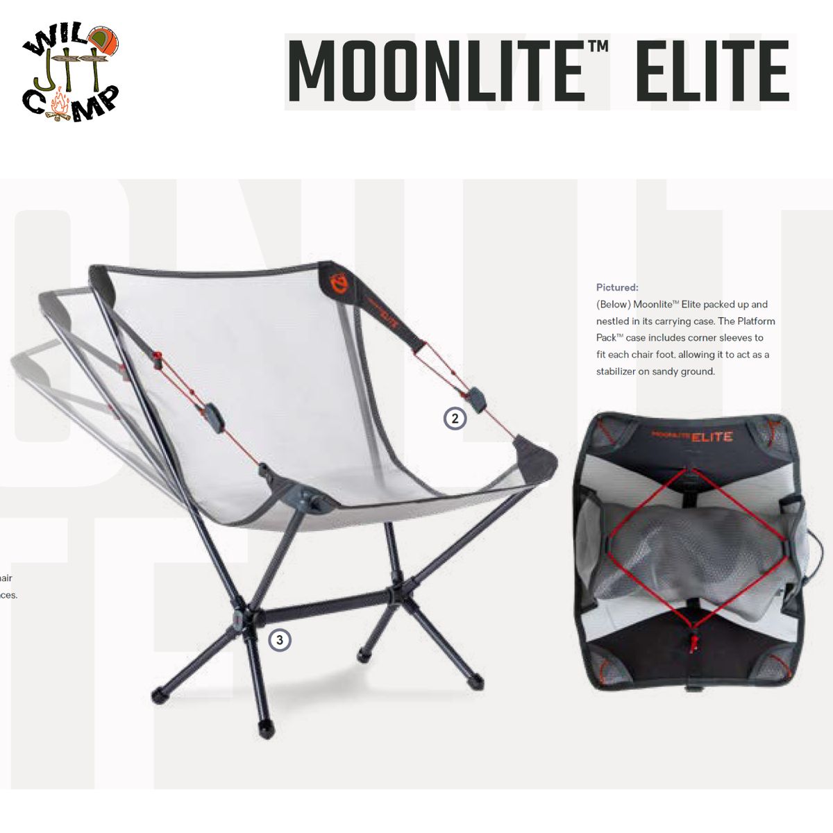Moonlite Elite Reclining Camp Chair - Klappstuhl Für Camping In Goodnight Grey