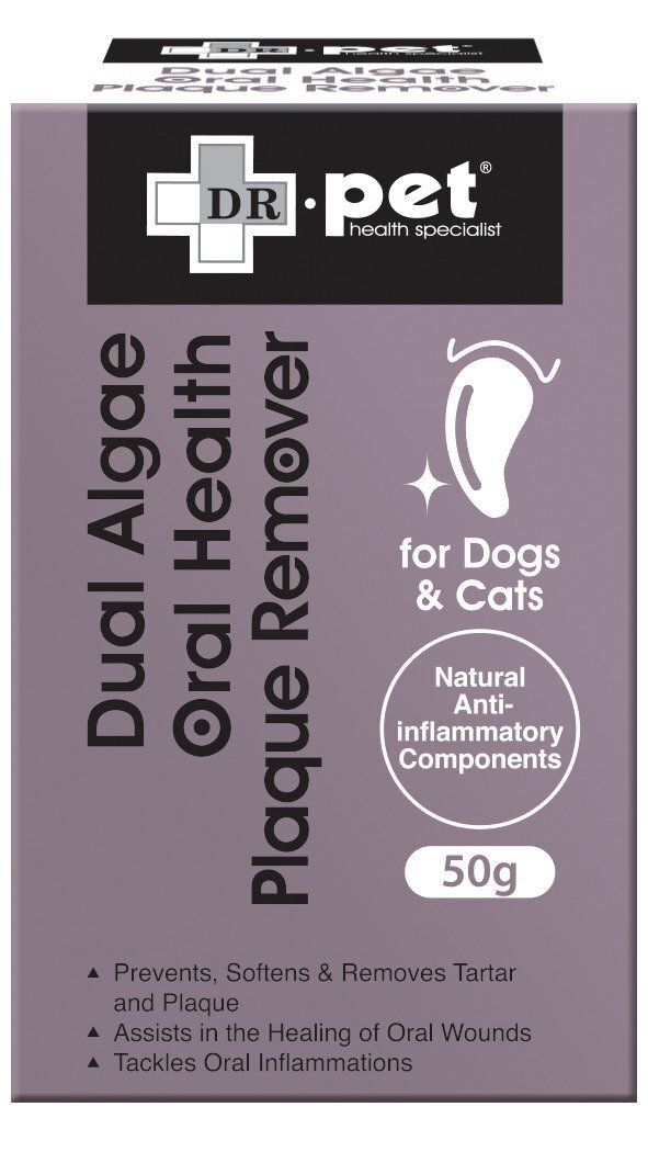 Dr. Pet Dual Algae Oral Health Plaque Remover 50g Exp.Date Jun/2028