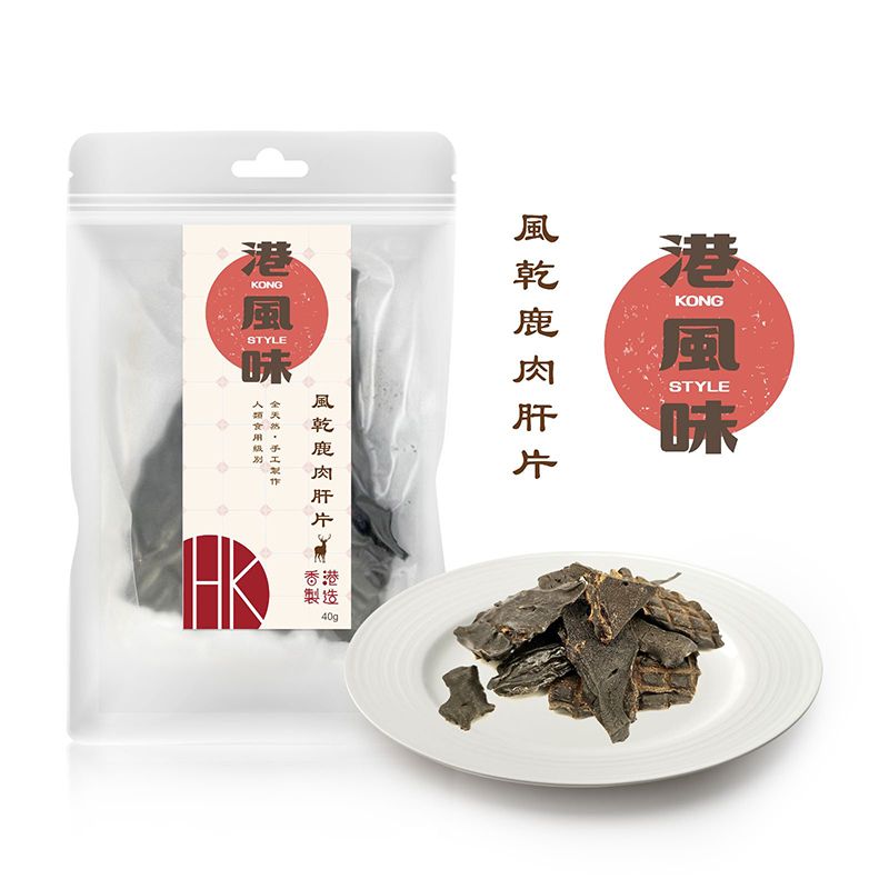 風乾鹿肉肝片貓狗零食(40g) BBD: 2026/12/31
