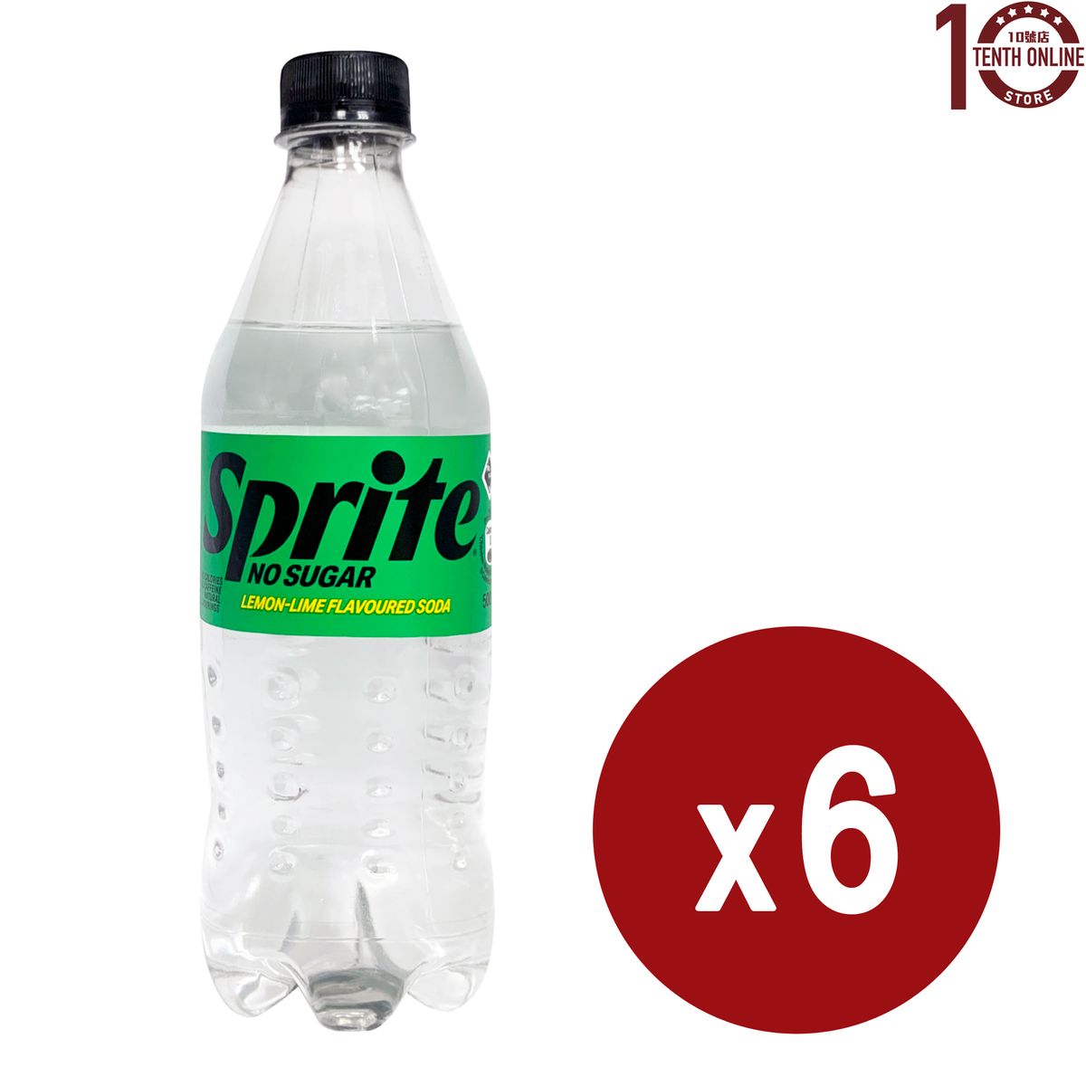 Sprite (No Sugar)Lemon-Lime Flavoured Soda Bottled 6x500ml