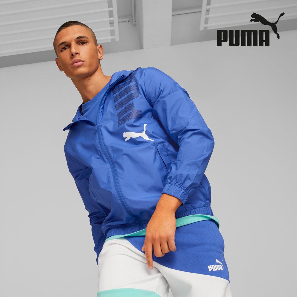 Puma graphic clearance windbreaker