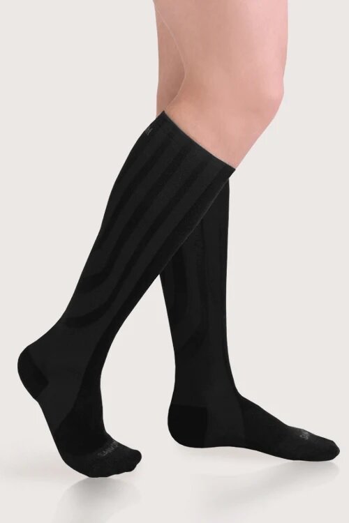 Sankom, Patent Active Compression Socks ( Black, L size), Make in  Switzerlan, Size : L