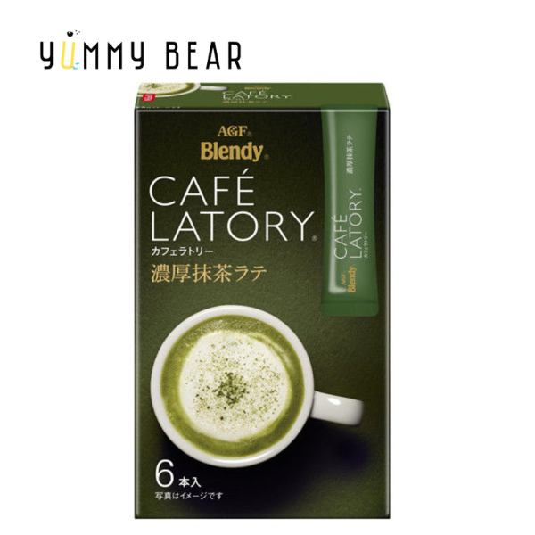 Blendy Instant Cafe Latory - Rich Green Tea Latte 72g with 6sticks（Parallel Import）
