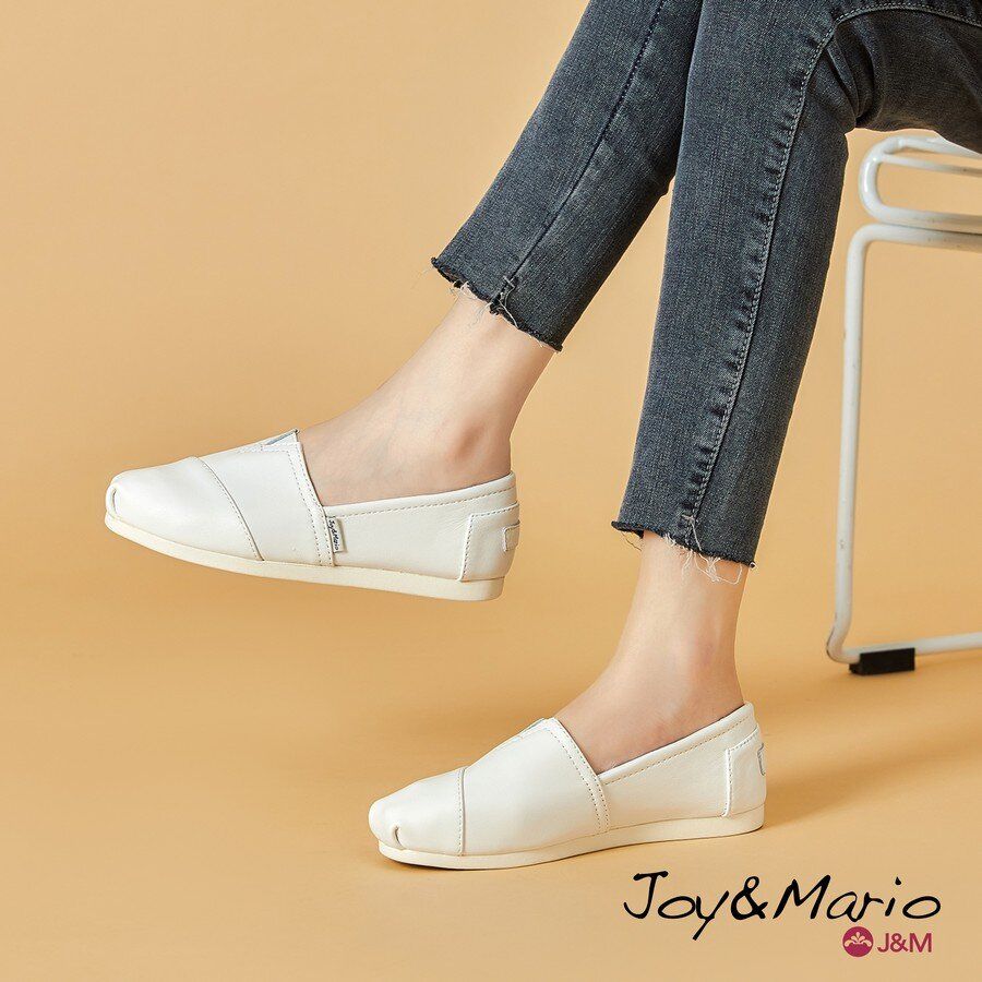 女裝休閒平底鞋 #輕便 #舒適 #透氣 #真皮 #casual #flat #shoe #women #slipon #j&m