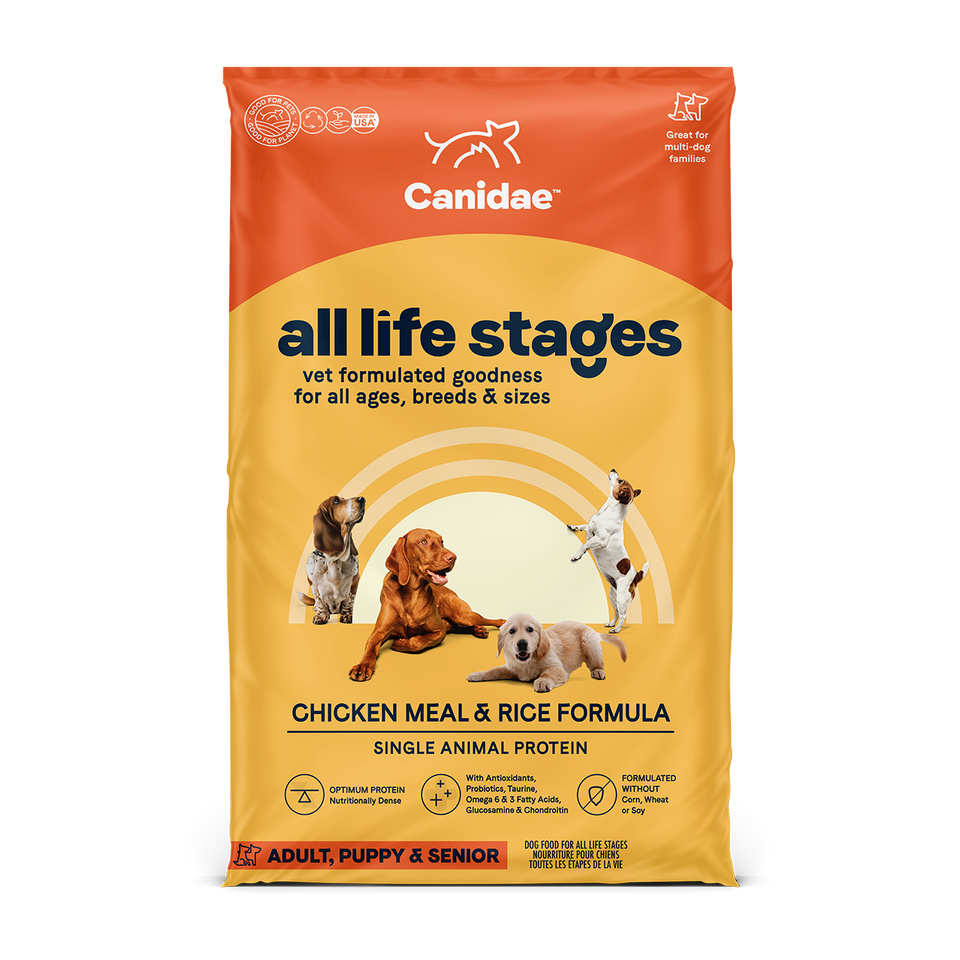 ALL LIFE STAGES DOG FOOD - Chicken Meal & Rice (15lbs)  1115