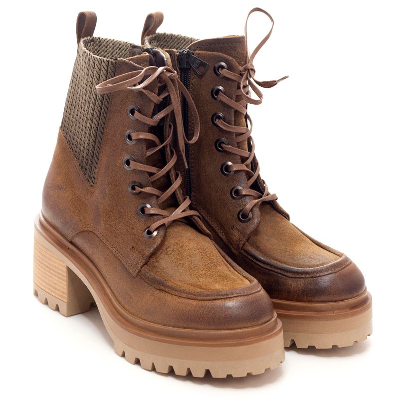 MJUS Cap Toe Calf Leather zip up Ankle Boots