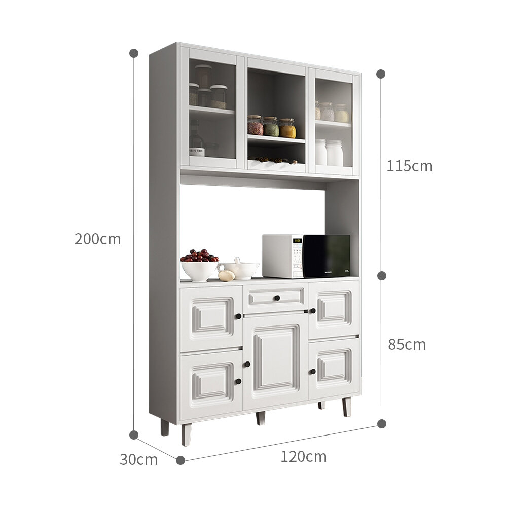 120cm wide white sideboard