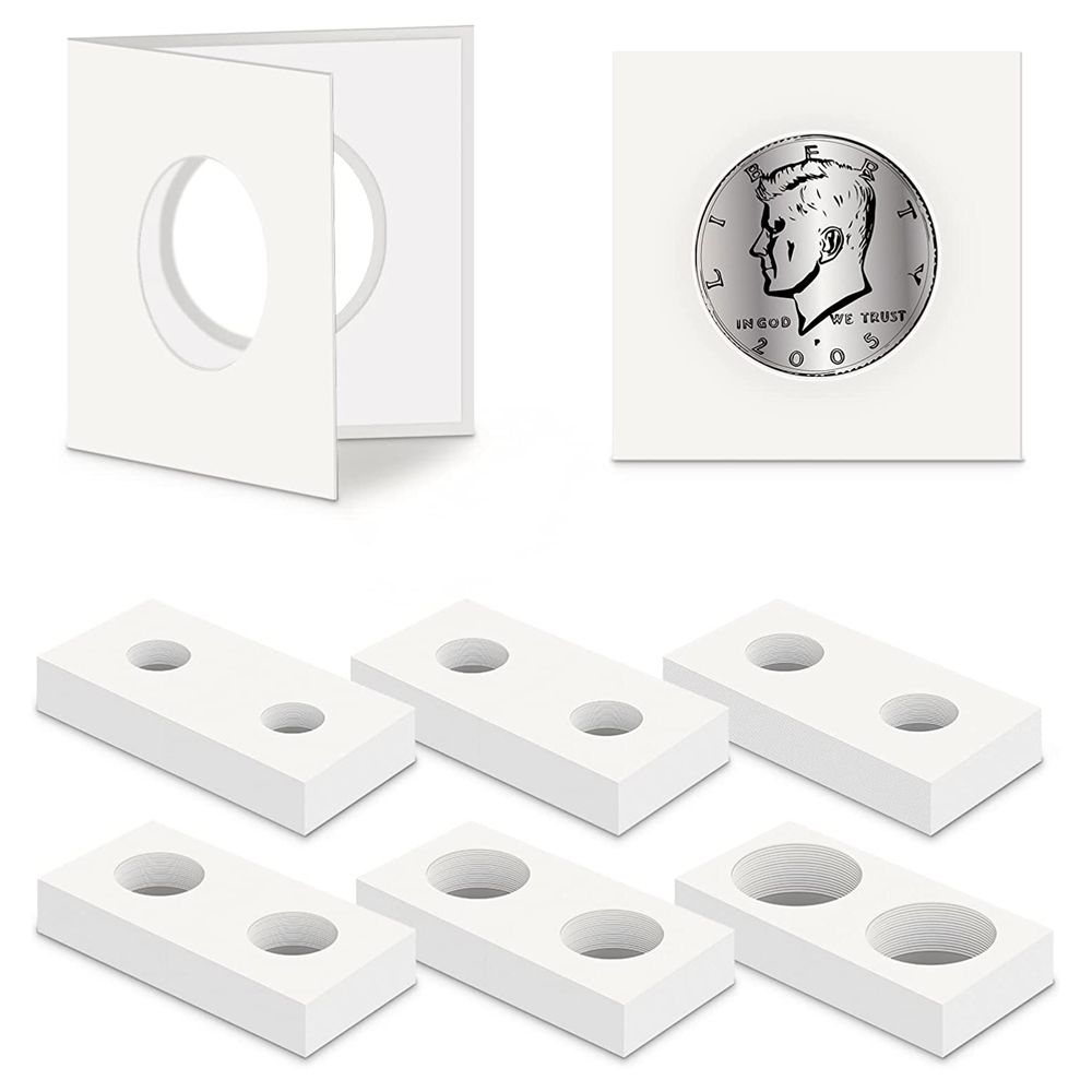 屯團百貨| [50件裝] 35mm(B) 護幣紙夾紀念幣硬幣紙夾方形古銅錢幣收藏盒保護夾| 尺碼: B | HKTVmall 香港最大網購平台