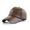 [Dark Brown] PU Leather Men Baseball Cap Simple Outing Baseball Cap [Parallel Import]
