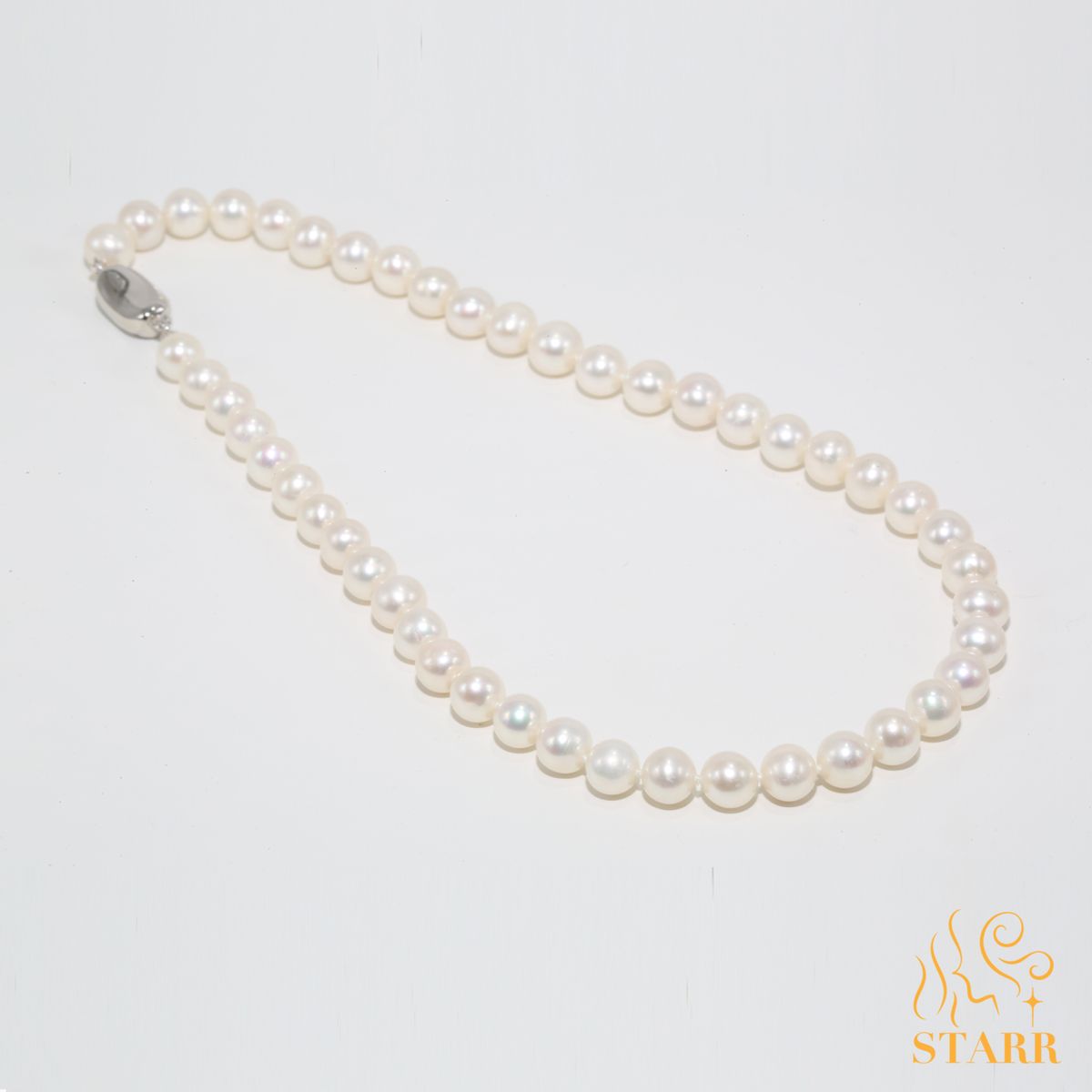 14 16 18 20 吋淡水珍珠頸鏈 6.5-7.5mm 强光白色淡水珍珠 配純銀配件  貼頸設計珍珠鏈  幼身珍珠鏈