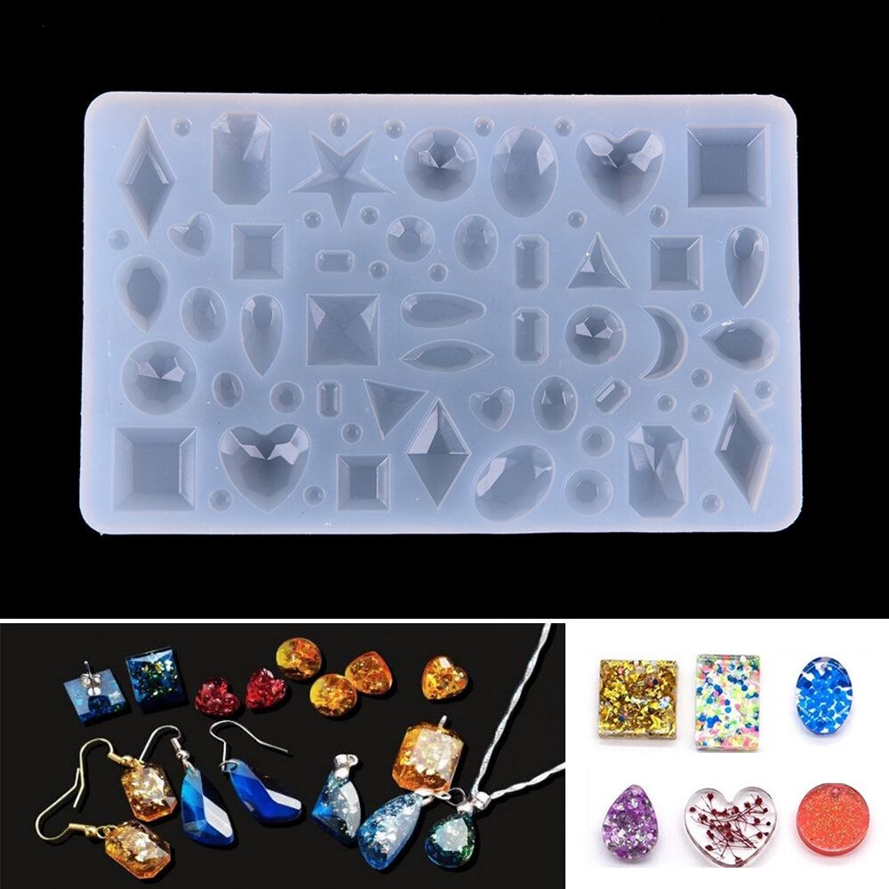 Silicone Cabochon Making Mold Jewelry Pendant Resin Casting Mould Craft DIY Tool