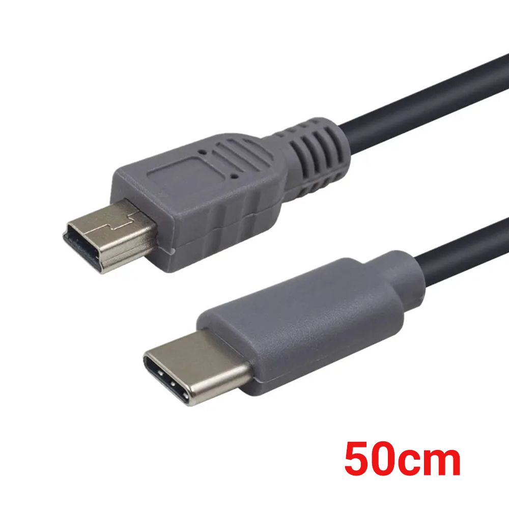 0.5m USB3.1 Type-C 轉 Micro USB OTG 公對公數據線 對拷充電轉接線[平行進口]
