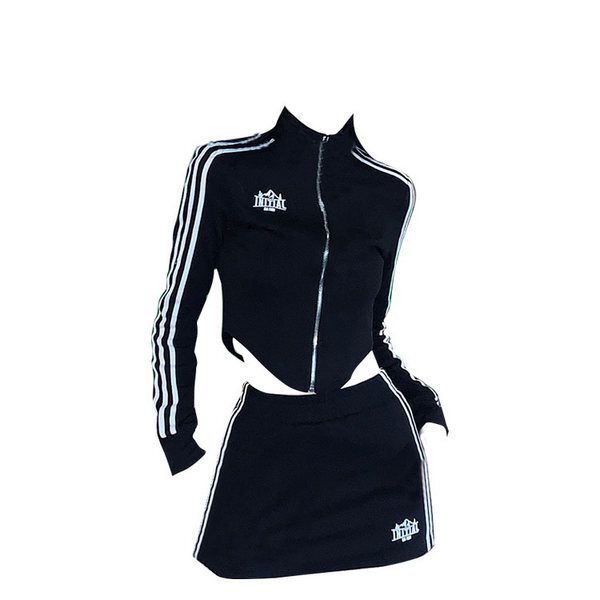 運動風套裝（黑色 M碼）#K003006188