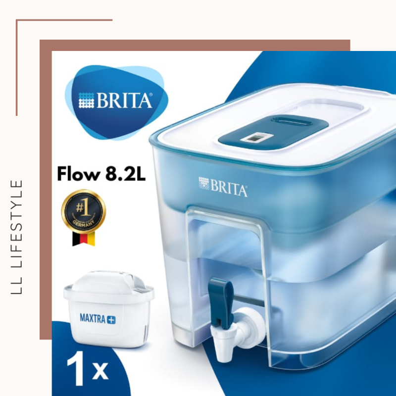 BRITA | Flow 8.2L water filter tank [Blue] -with MAXTRA+ Filter x1 ...