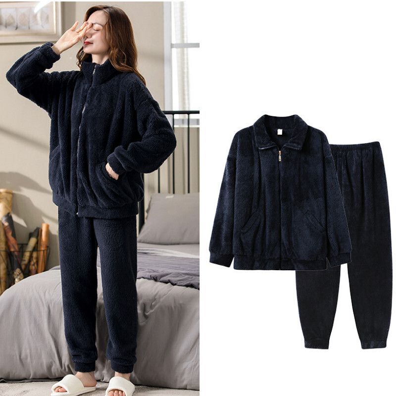 加厚長袖睡衣套裝【M-XXXL碼 MT3403】【下單后聯絡客服確認發貨尺碼 】 