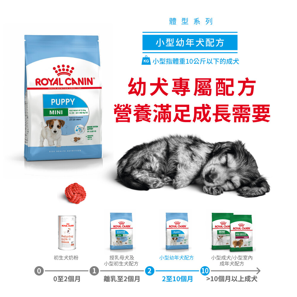 皇家 Shn 小型幼年犬配方 2kg Mini Puppy狗糧 Royal Canin 法國皇家新包裝 狗乾糧 Hktvmall 香港最大網購平台