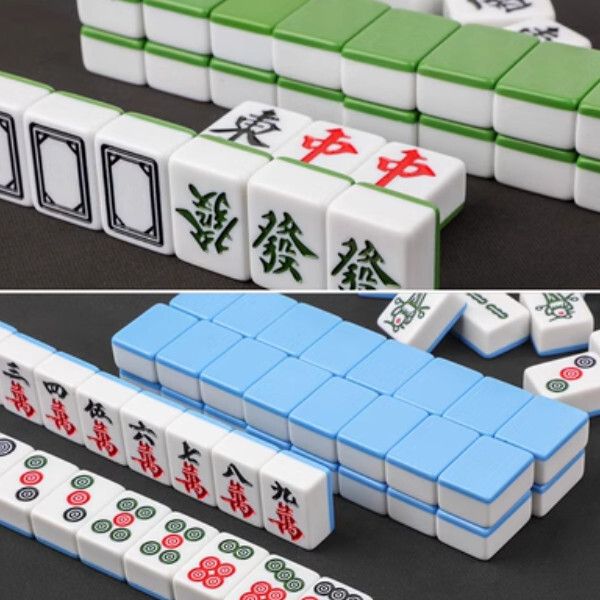 麻將牌家用 手搓一級麻將【准一級48#136張（藍或綠）[下單後與客服聯繫發貨顏色]】 #G404002020