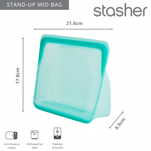 Stasher, Stand-Up: Aqua-56 oz
