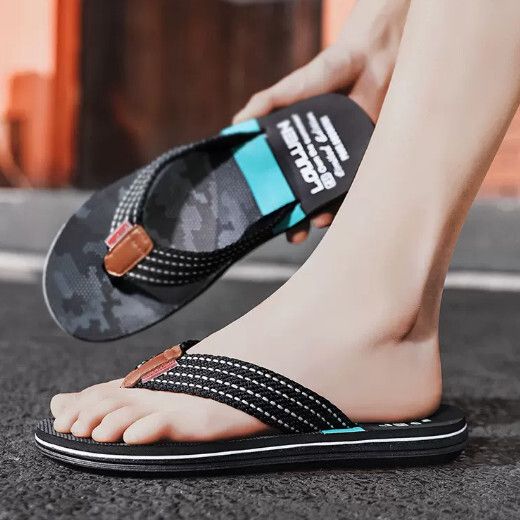 外穿防滑拖鞋【黑色【休閒款】尺碼【39碼-45碼】【下單後聯絡客服確認發貨尺碼】#F004008113