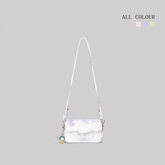 夏天時尚單肩斜挎包【藍色】【尺寸：23cm*7cm*13cm】#S078035592