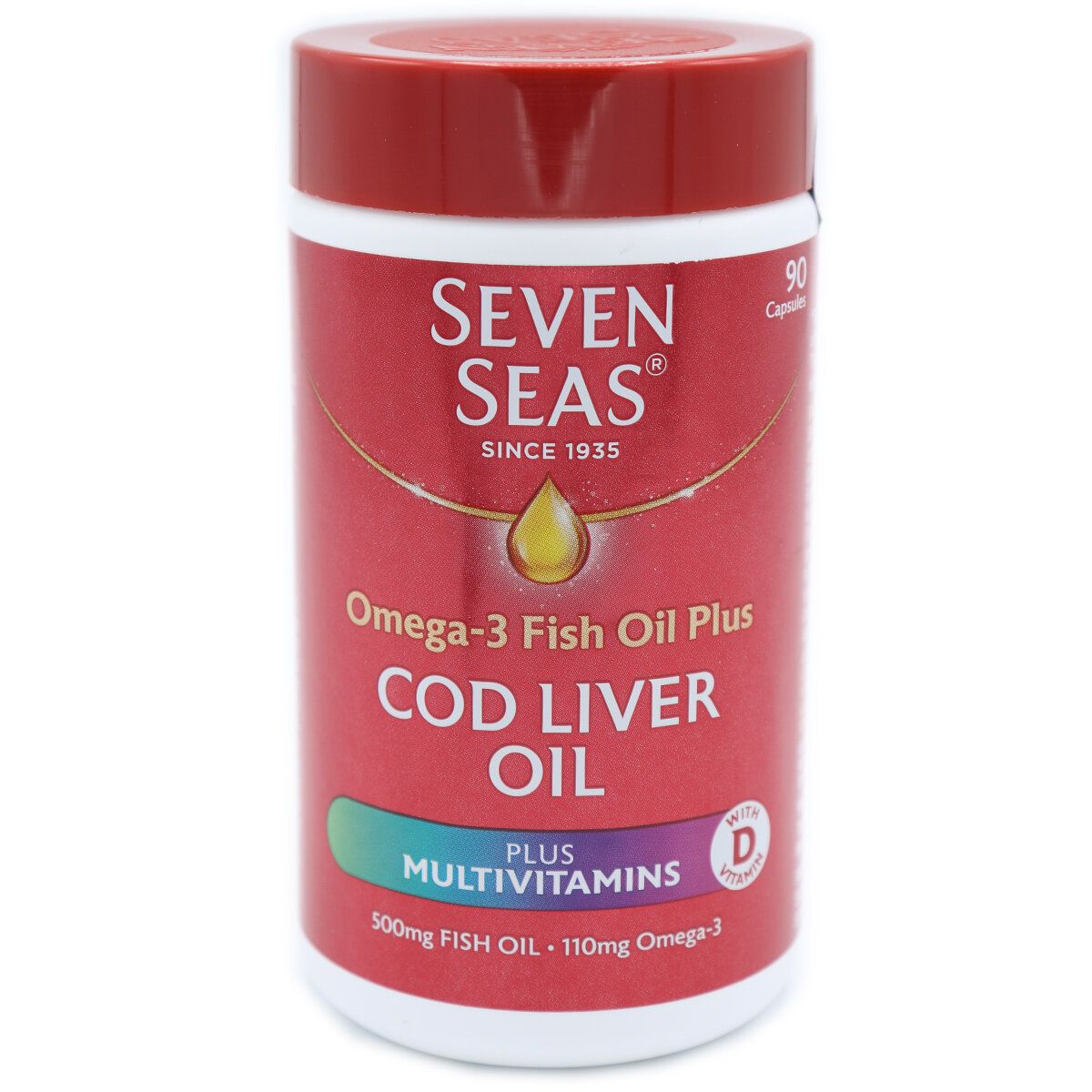 SEVEN SEAS | Cod Liver Oil Omega-3 Plus Multivitamins 90 Capsules ...