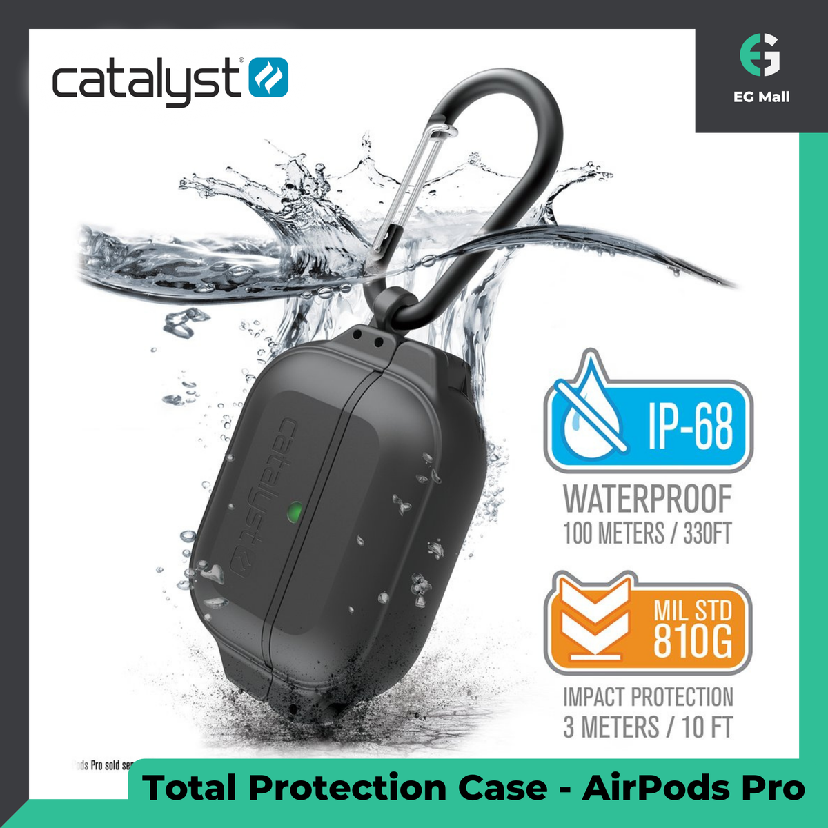 Catalyst Waterproof & Drop Proof Case AirPods Pro Glow In The Dark