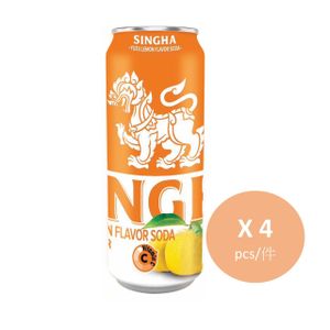 勝獅 - 柚子檸檬味梳打(罐) x 4