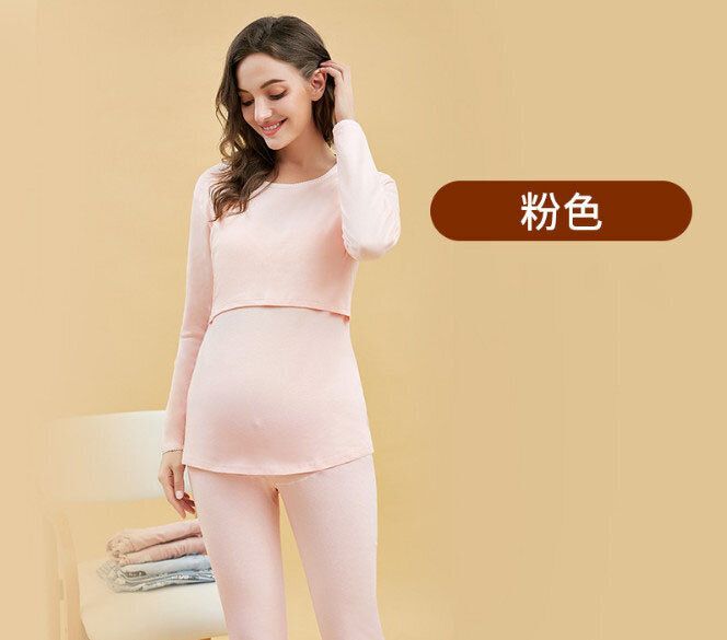 孕婦秋衣秋褲套裝(M-3XL碼)【下單後請聯絡客服確認發貨尺碼及顏色】